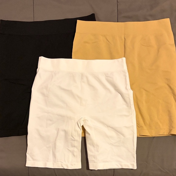 Amazon Pants - Brand new Amazon Women's Black, White, and Tan anti chafing slip Shorts